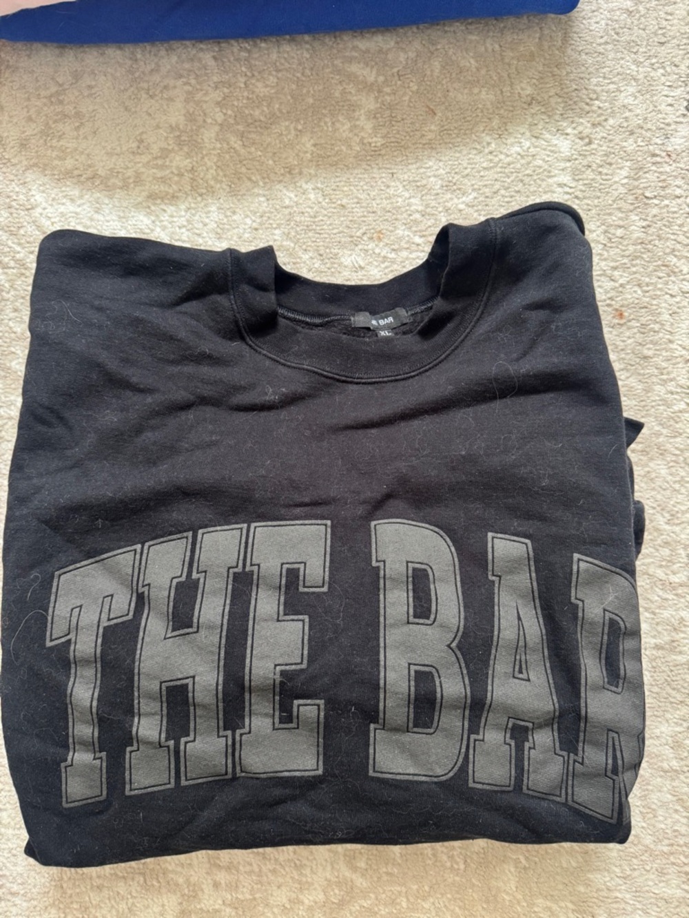 The Bar Black Women's Sweatshirt with Large Logo